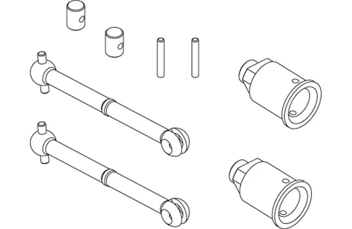 Thunder Tiger Rear Unini Shaft Ta 3 Thunder Tiger Rear Unini Shaft Ta